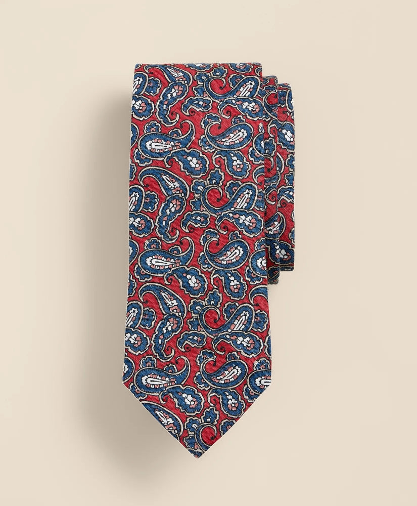 Linen Paisley Tie | Brooks Brothers