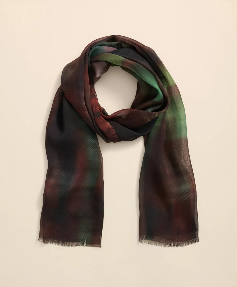 Silk Printed Scarf | Brooks Brothers