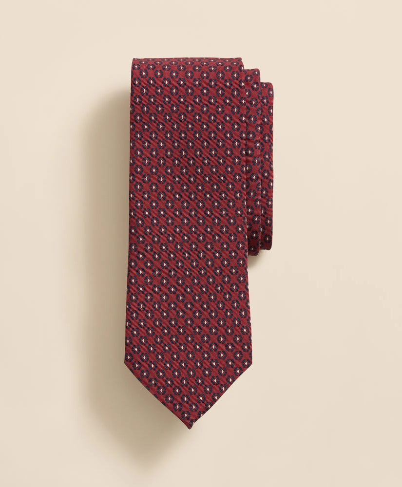 Silk Spaced Geometric Tie | Brooks Brothers