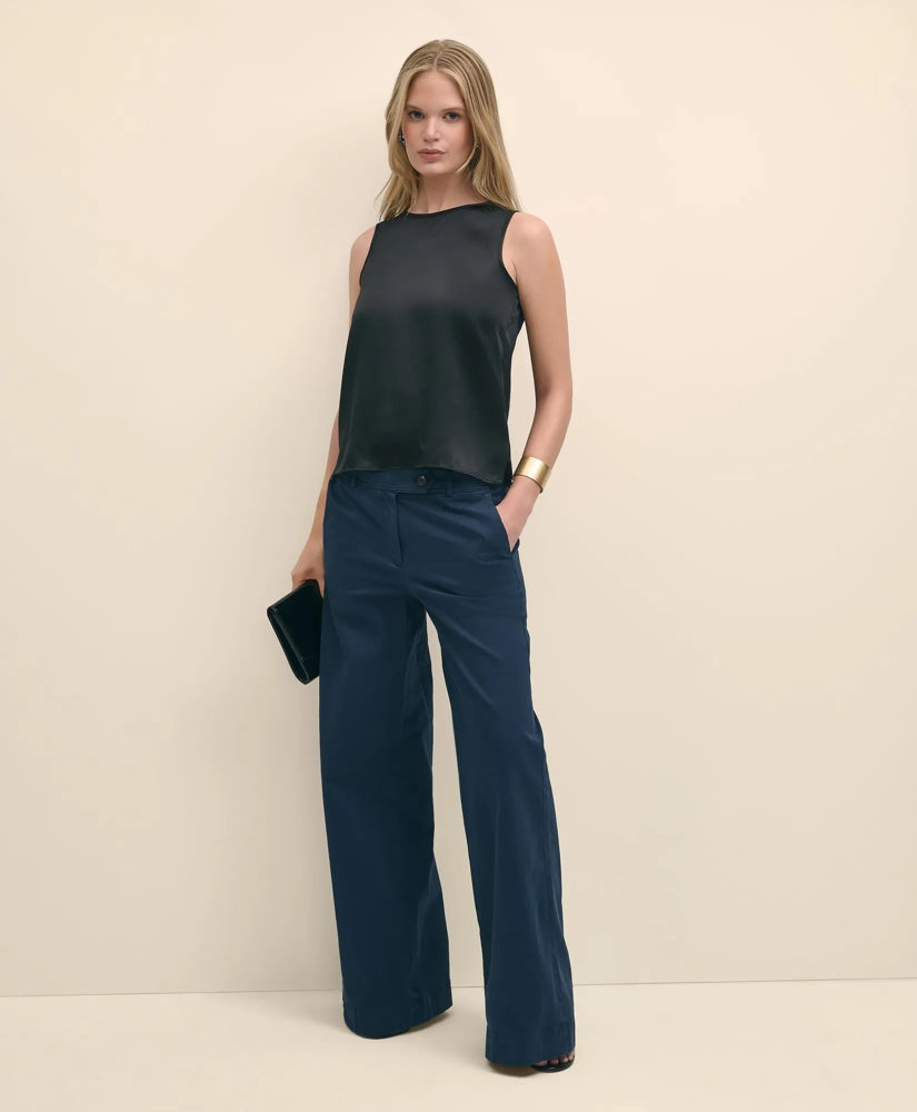 Sleeveless Shell in Washable Silk | Brooks Brothers