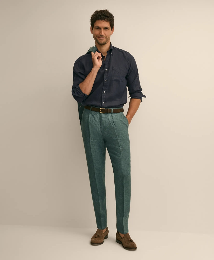 Slim Fit Linen Suit Pants | Brooks Brothers