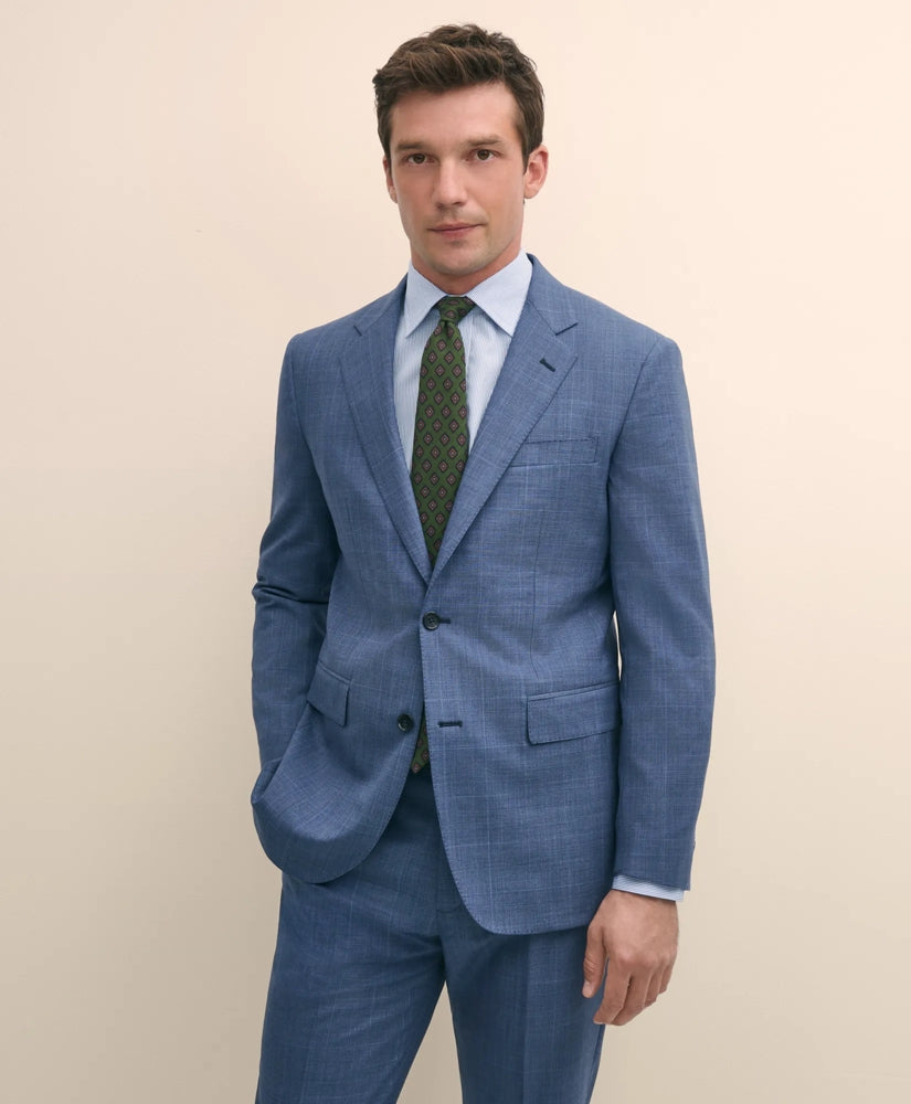 Slim Fit Wool Check 1818 Suit | Brooks Brothers