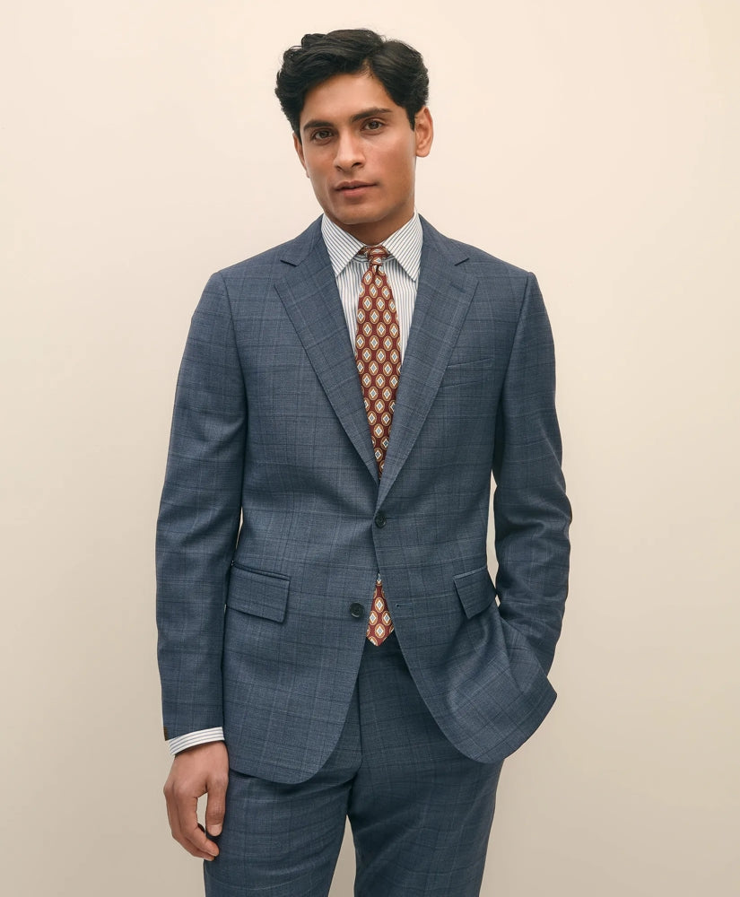Slim Fit Wool Check 1818 Suit | Brooks Brothers