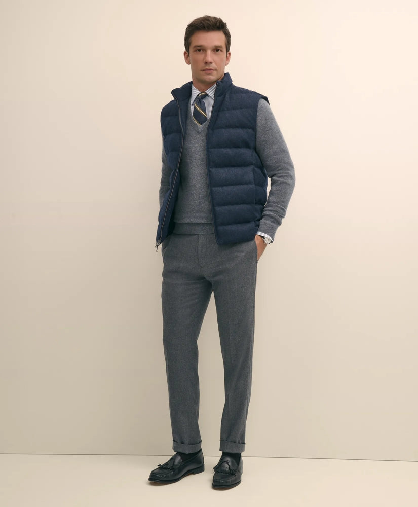Slim Fit Wool Flannel Dress Pants | Brooks Brothers