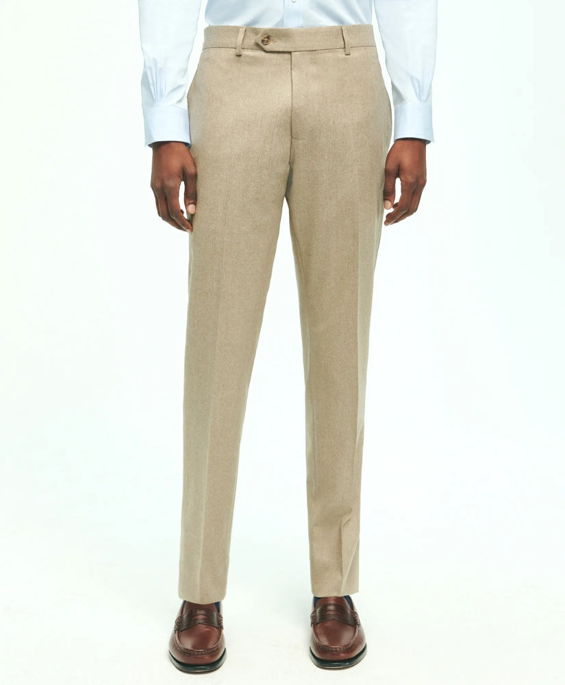 Slim Fit Wool Flannel Dress Pants | Brooks Brothers