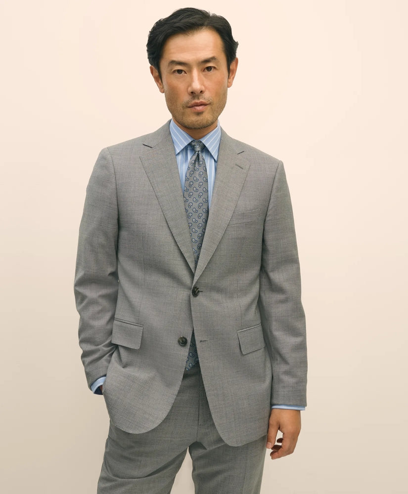 Slim Fit Wool Mini Houndstooth 1818 Suit | Brooks Brothers