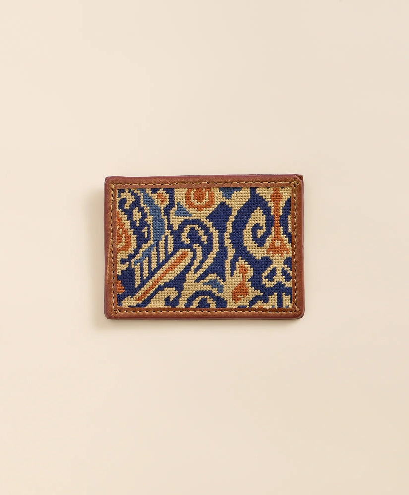 Smathers & Branson Needlepoint Ikat Pattern Card Case | Brooks Brothers