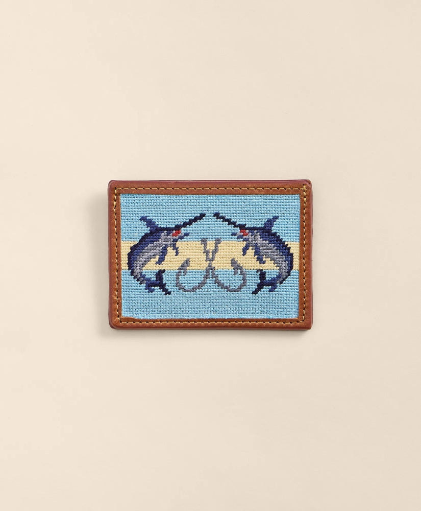 Smathers & Branson Needlepoint Marlin Card Case | Brooks Brothers