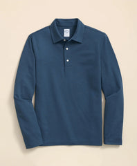 Spread Collar Long-Sleeve Polo Shirt | Brooks Brothers