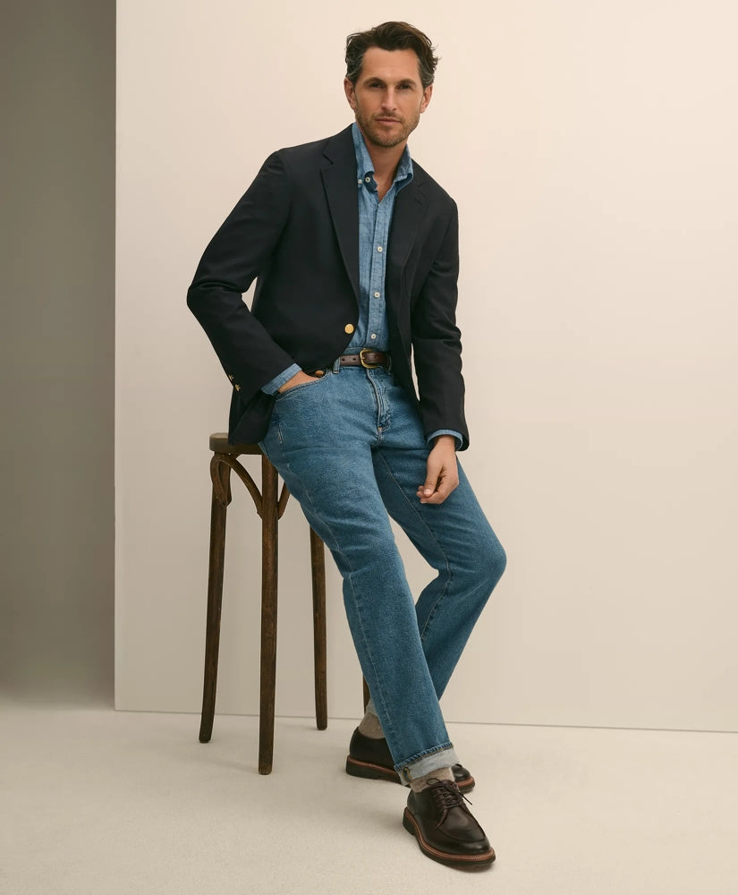 Straight Fit Denim Jeans | Brooks Brothers