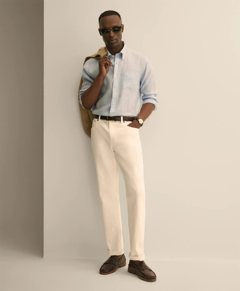 Straight Fit Denim Jeans | Brooks Brothers