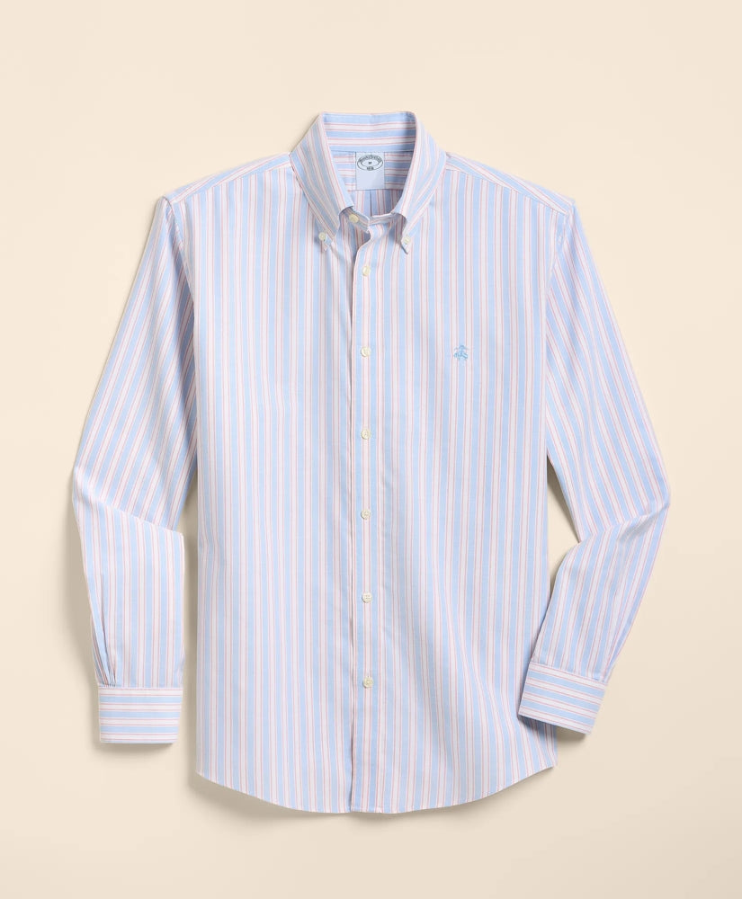 Stretch Cotton Non-Iron Oxford Polo Button Down Sport Shirt | Brooks Brothers