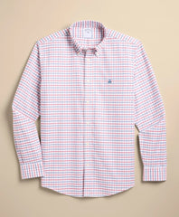 Stretch Cotton Non-Iron Oxford Polo Button Down, Windowpane Sport Shirt | Brooks Brothers