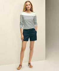 Stretch Cotton Twill Shorts | Brooks Brothers