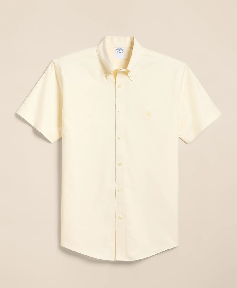 Stretch Non-Iron Cotton-Oxford Polo Button-Down Short-Sleeve Sport Shirt | Brooks Brothers