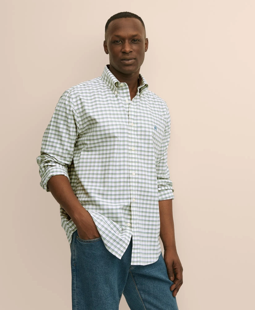 Stretch Non-Iron Oxford Polo Button-Down, Sport Shirt | Brooks Brothers