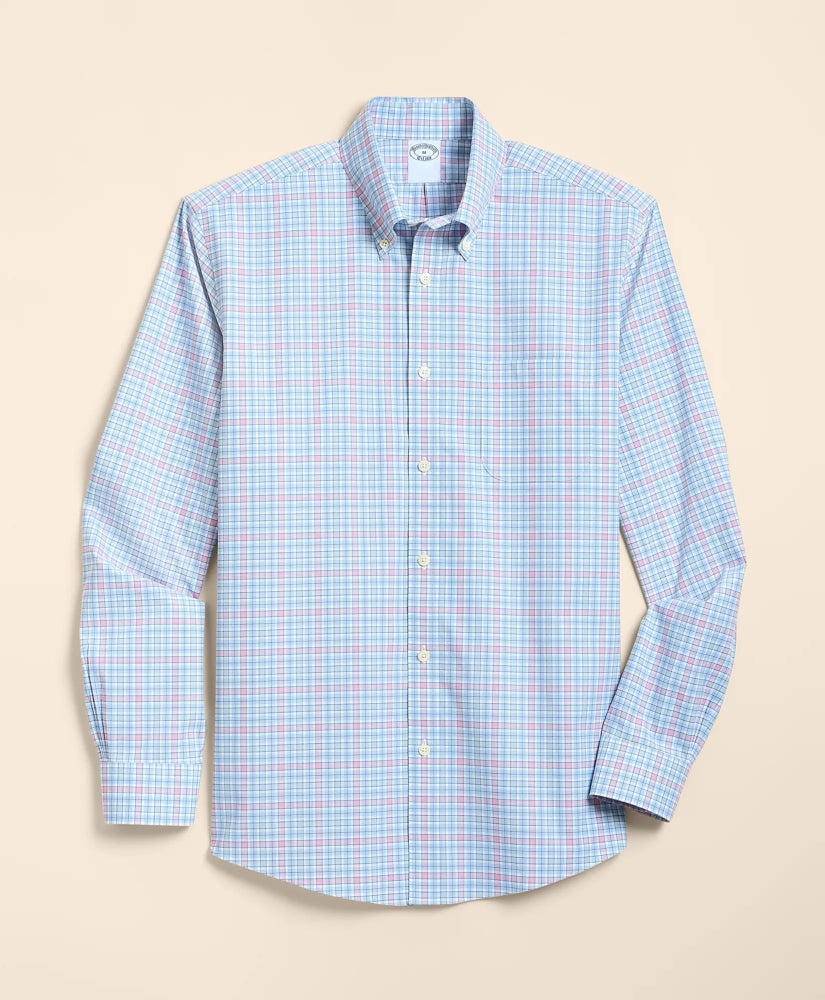 Stretch Non-Iron Poplin Polo Button-Down, Sport Shirt | Brooks Brothers