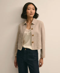 Suede Cropped Jacket | Brooks Brothers