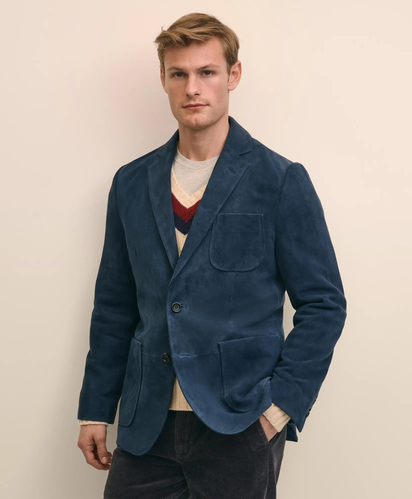 Suede Patch Pocket Sport Coat | Brooks Brothers
