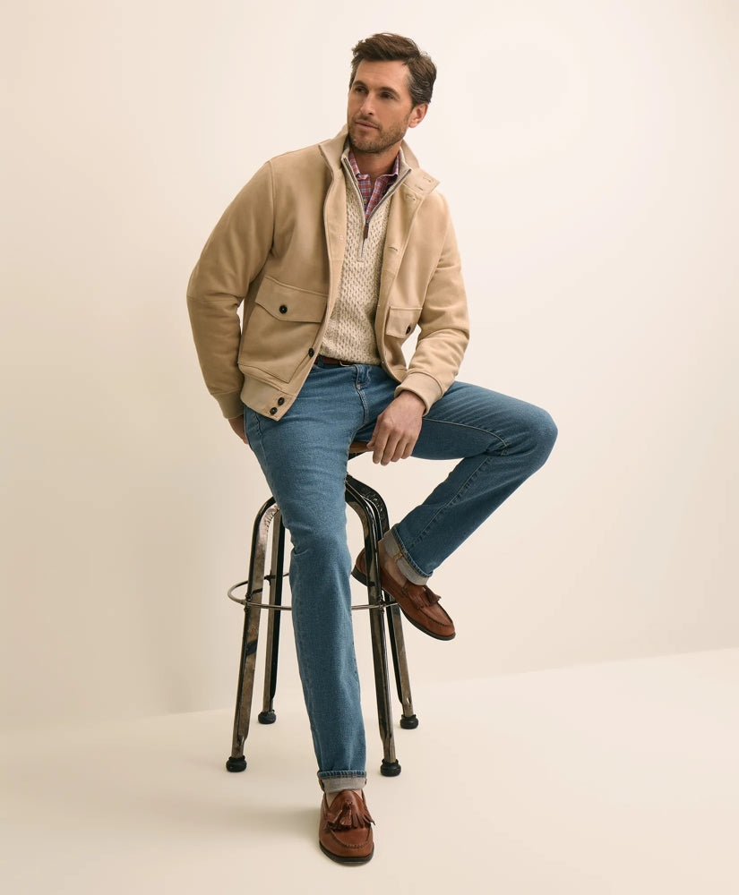 Suede Safari Bomber Jacket | Brooks Brothers