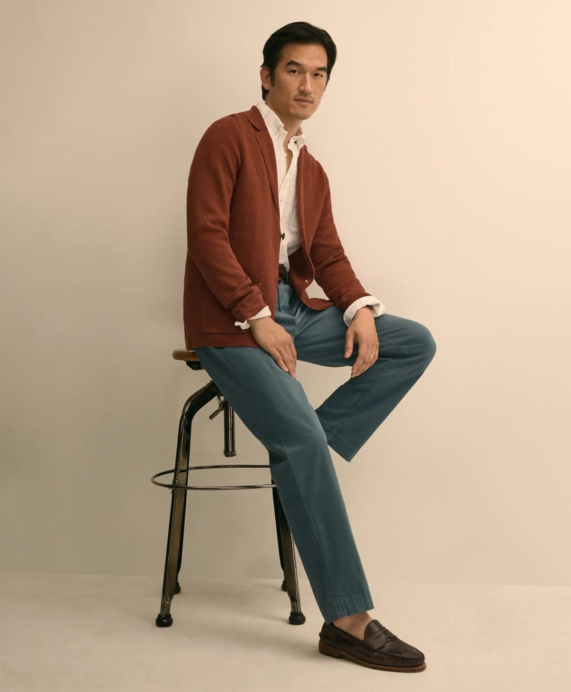 Sweater Blazer In Linen-Cotton Blend | Brooks Brothers