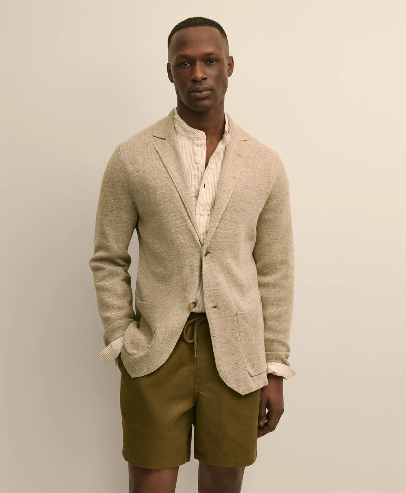Sweater Blazer In Linen-Cotton Blend | Brooks Brothers