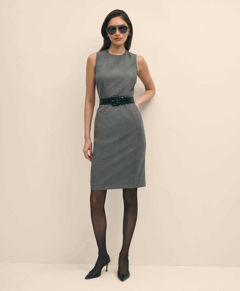 The Essentials Brooks Brothers Stretch Wool Sheath Dress | Brooks Brothers
