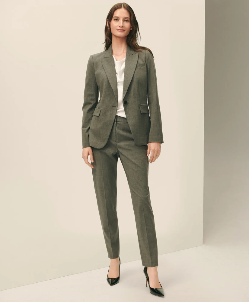The Essentials Single-Breasted Peak Lapel in Wool Blend | Brooks Brothers