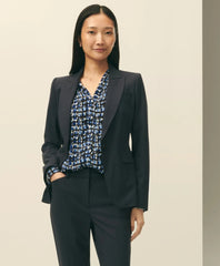 The Essentials Single-Breasted Peak Lapel in Wool Blend | Brooks Brothers