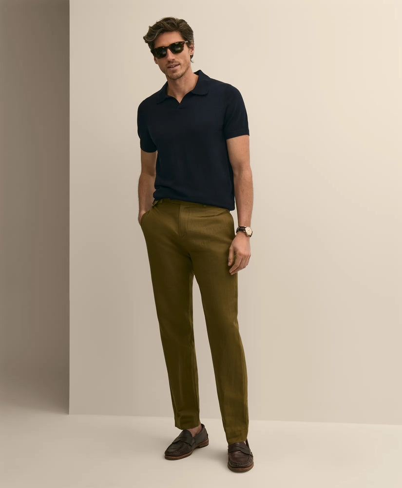 The Linen-Cotton Pants | Brooks Brothers