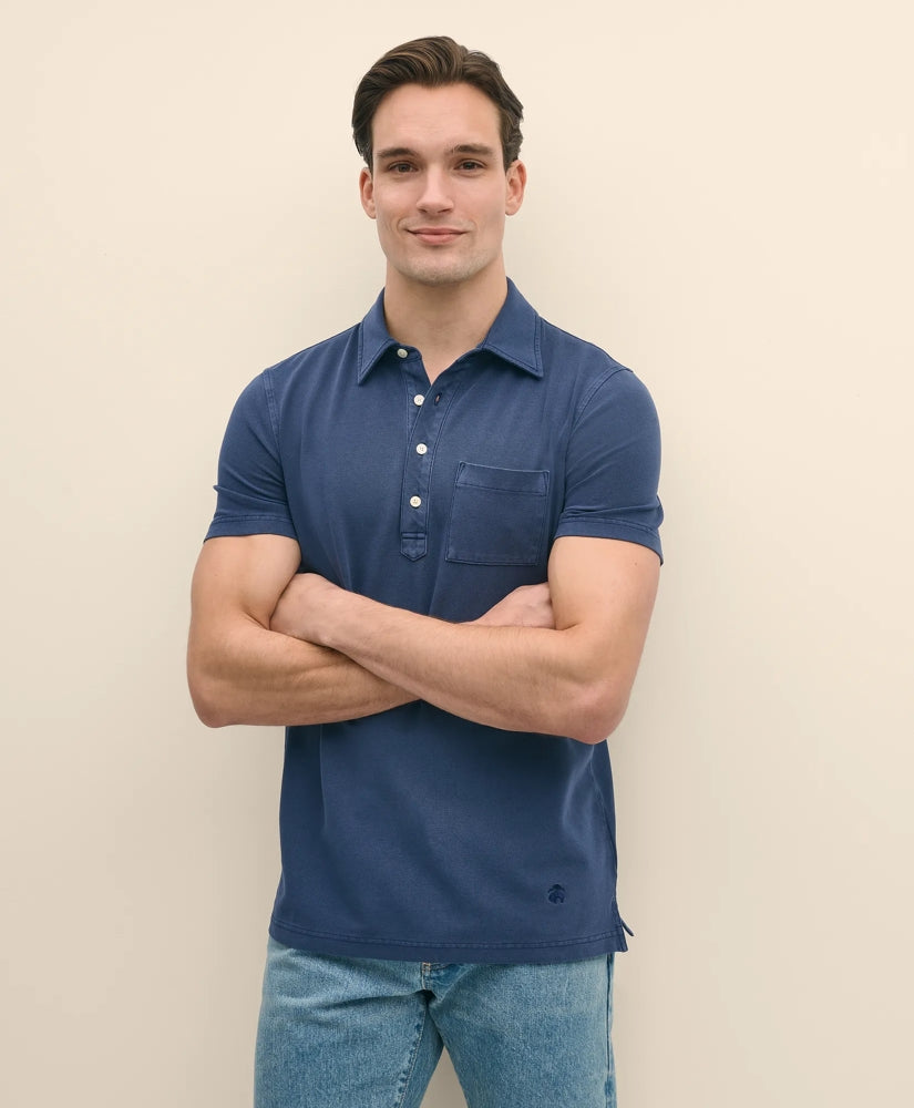 The Vintage Short-Sleeve Garment Dyed Polo Shirt | Brooks Brothers