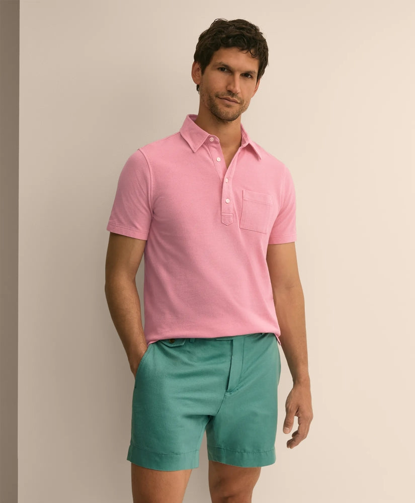 The Vintage Short-Sleeve Garment Dyed Polo Shirt | Brooks Brothers