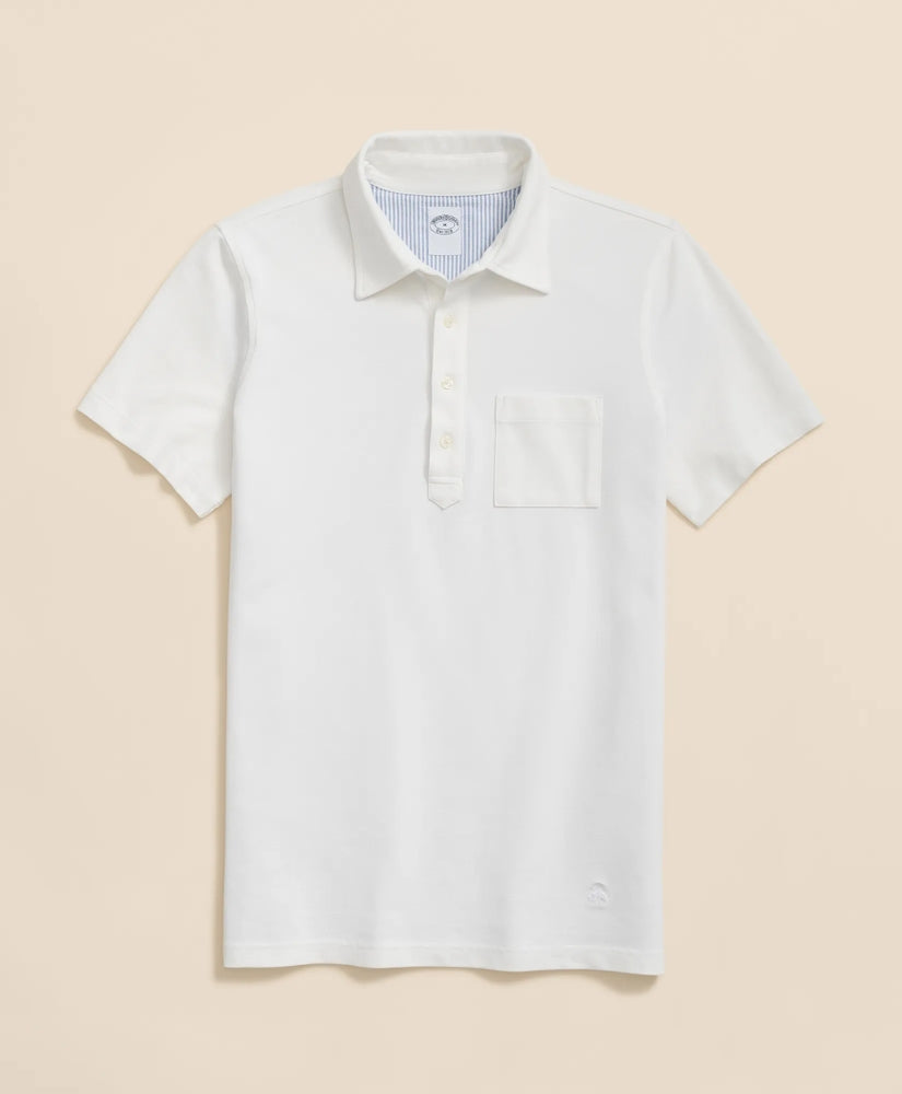 The Vintage Short-Sleeve Garment Dyed Polo Shirt | Brooks Brothers