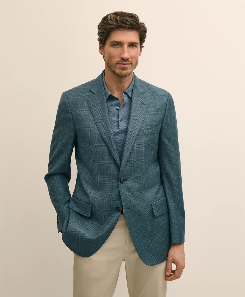Traditional Fit Wool Check Sport Coat | Brooks Brothers