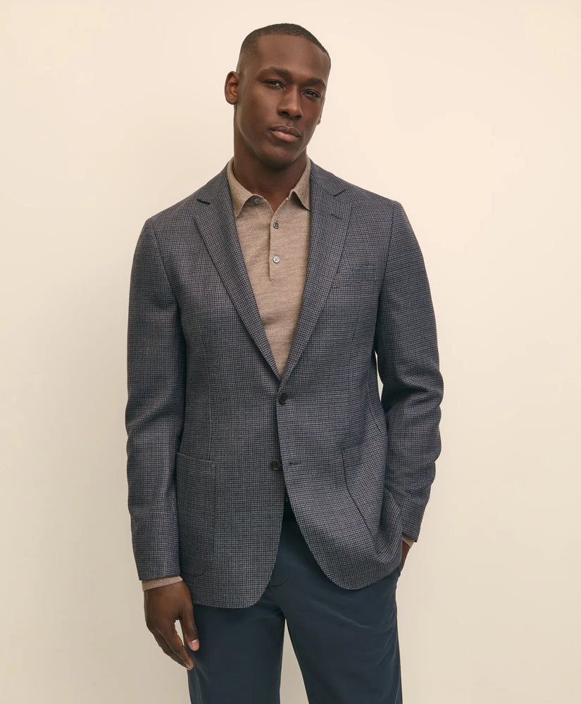 Traditional Fit Wool Hopsack Gingham Sport Coat | Brooks Brothers
