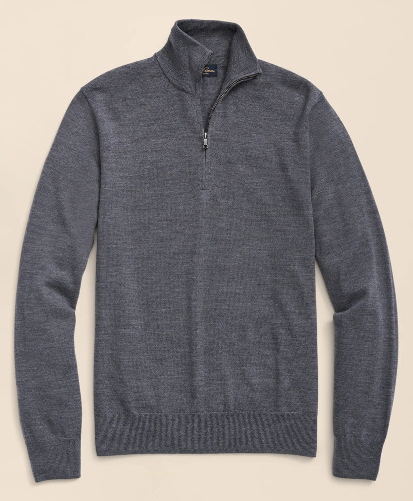 Ultimate Merino Wool Quarter-Zip Sweater | Brooks Brothers