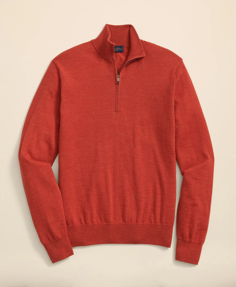 Ultimate Merino Wool Quarter-Zip Sweater | Brooks Brothers
