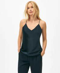 V-Neck Camisole in Washable Silk Charmeuse | Brooks Brothers
