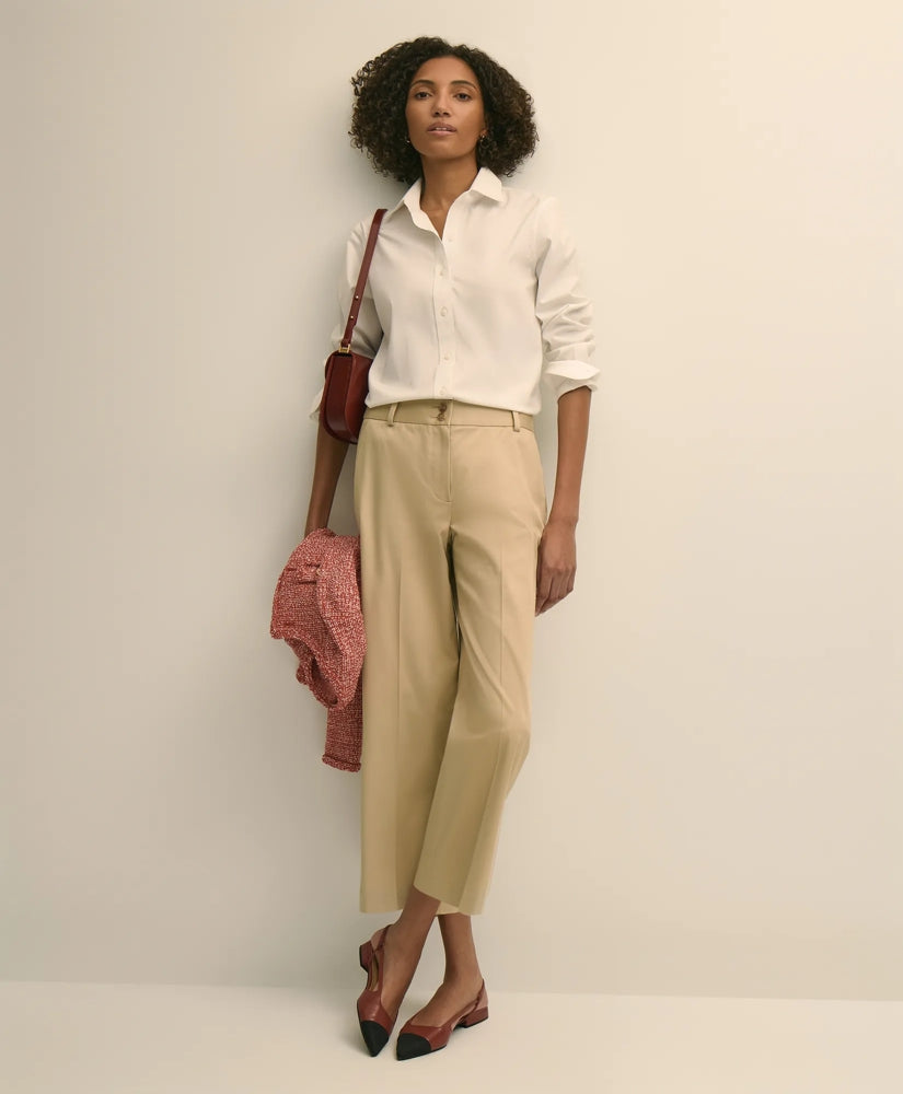 Cropped Wide-Leg Advantage Chino | Brooks Brothers