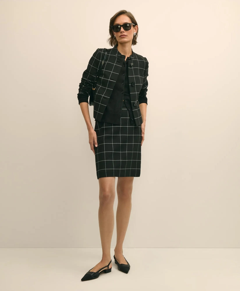 Windowpane Mini Skirt | Brooks Brothers