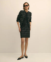 Windowpane Mini Skirt | Brooks Brothers