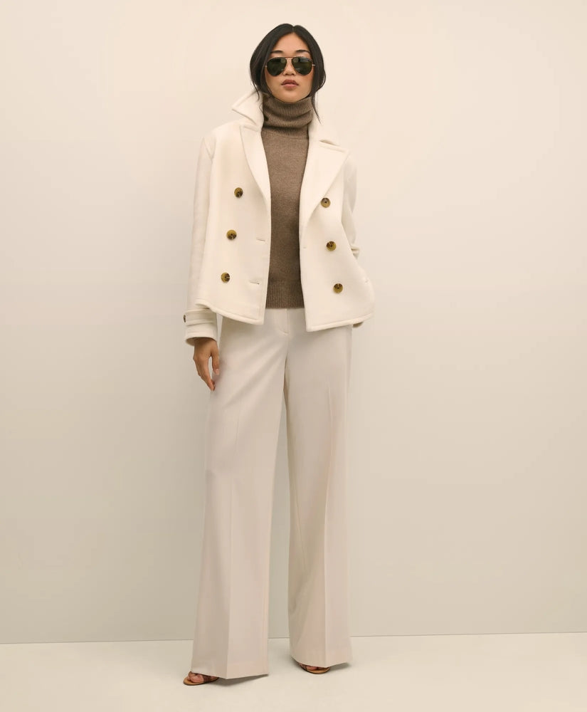 Wool Double-Faced Cropped Peacoat | Brooks Brothers