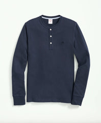 Cotton Henley Long-Sleeve T-Shirt | Brooks Brothers