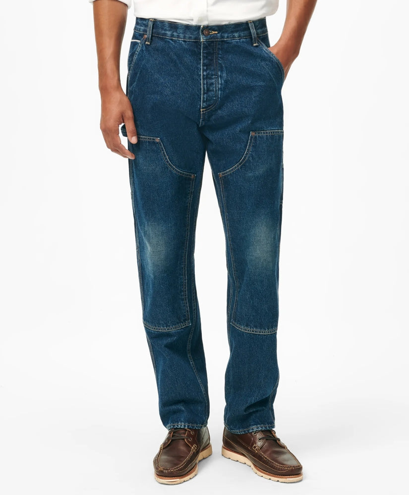 Cherry Street Selvedge Denim Carpenter Pants | Brooks Brothers