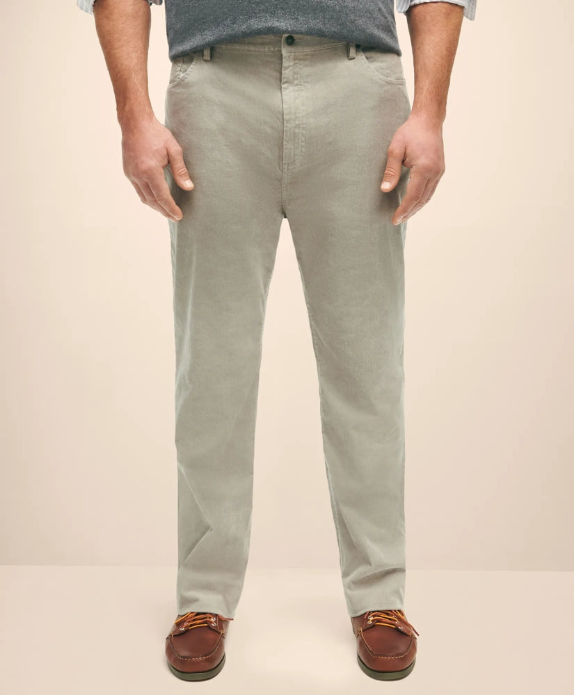 Big & Tall Five-Pocket Stretch Corduroy Cotton Pants | Brooks Brothers