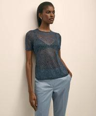 Lace Unlined Short-Sleeve Shirt | Brooks Brothers