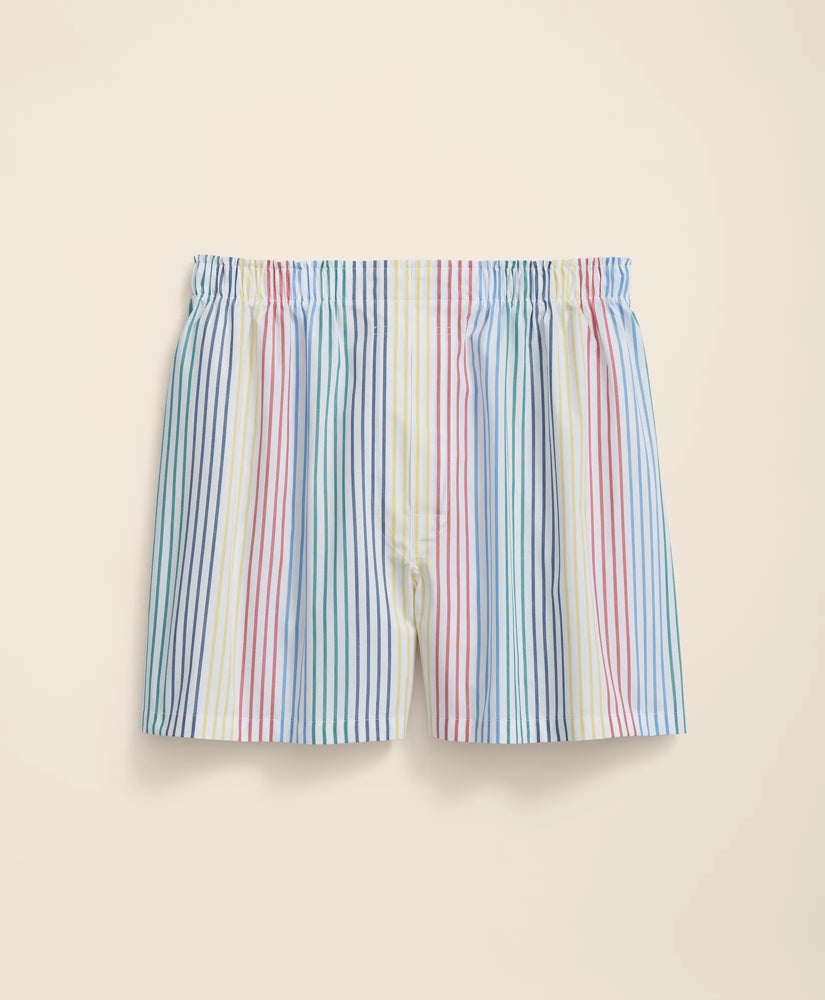 Cotton Broadcloth Archive Stripe Boxers | Brooks Brothers