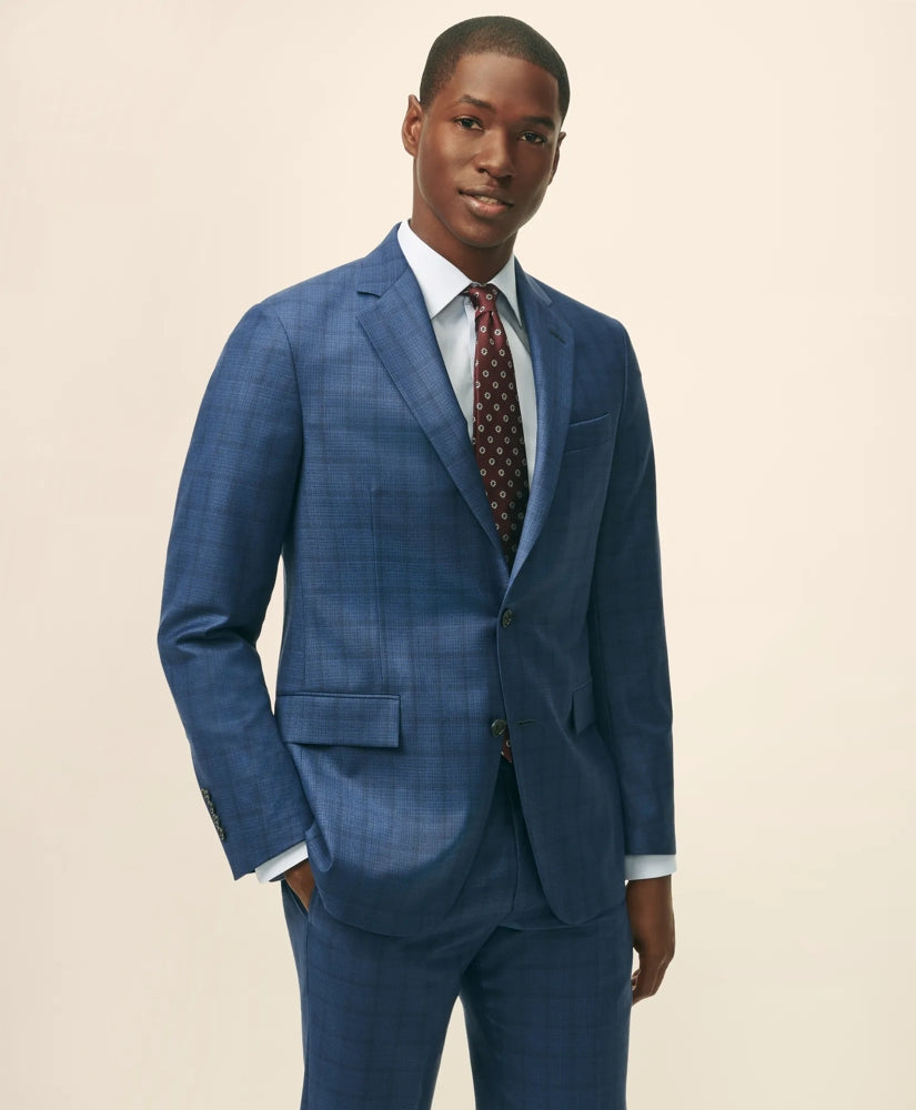 American-Made Classic Fit Multi-Checked 1818 Suit | Brooks Brothers