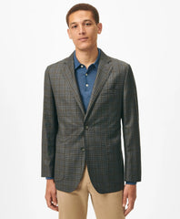 Slim Fit Gingham Sport Coat in Wool | Brooks Brothers