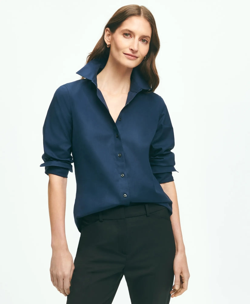 Fitted Non-Iron Stretch Supima | Brooks Brothers